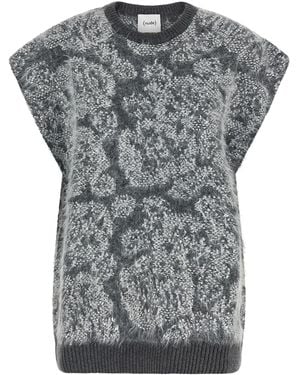 Nude Jacquard Sweater - Gray