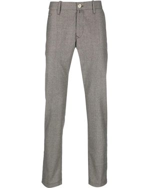 Jacob Cohen Wool Trousers Cuadro - Grey