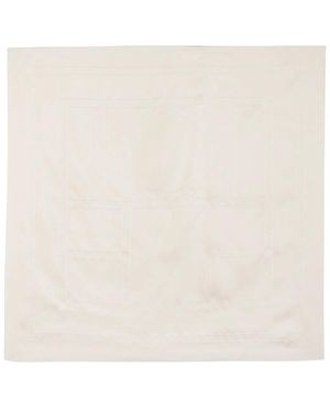 TOTEME Embroidered Monogram Scarf - Natural