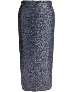 Semler Sequined Midi Skirt - Blue