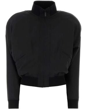 Gucci Silk Bomber Jacket - Black
