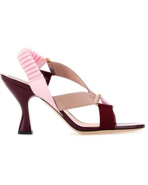 Fendi Fabric Colibr㬠Iconic Sandals - Pink