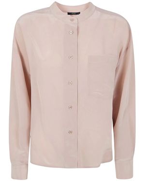 Seventy Mixed Silk Sand Wash Shirt - Pink