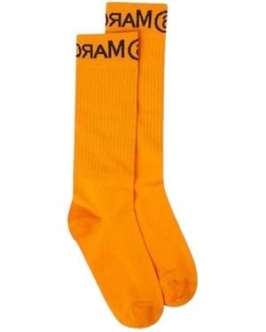 MM6 by Maison Margiela Socks - Orange