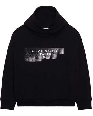 Givenchy Hooded Cotton Sweatshirt - Black