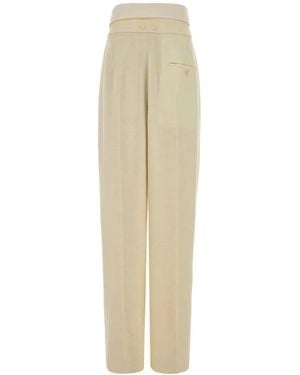 Carven Tr419-Orchid Trousers - White