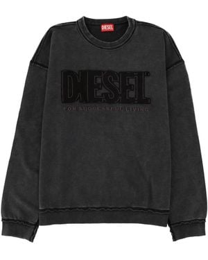 DIESEL "S-Boxt-Raw-V1" Sweatshirt - Black