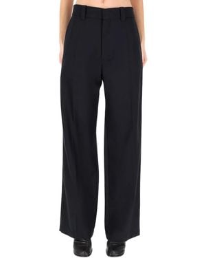 Lemaire Wool-Blend Pants - Blue