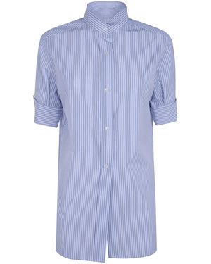 Maison Margiela Snapped Button Short Sleeves Shirt - Blue