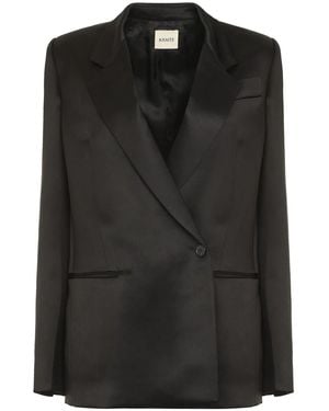KHAITE Willow Double Breasted Blazer - Black