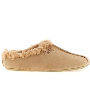 MM6 by Maison Margiela 'Numeric Signature Mm6' Sabots - Brown