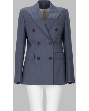Golden Goose Stylish Double Breasted Jacket For - Blue