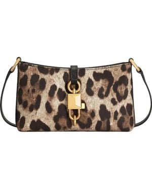 Dolce & Gabbana Dolce & Gabbana Leather Shoulder Bag - Gray