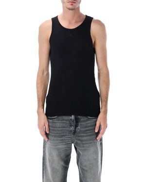 DIESEL Cotton Elastane T-Shirt - Black