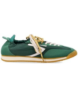 PURAAI Panther Vegan Lace-Up Trainers - Green