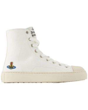 Vivienne Westwood Plimsoll High Trainers - White