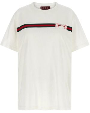 Gucci 'Nastro Web' T-Shirt - White