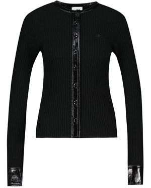 Courreges Courregès Contrasted Cardigan - Black