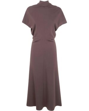 DR. HOPE Bias Cut Dress - Purple