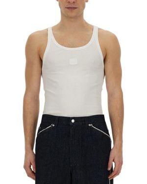 Dolce & Gabbana Dolce & Gabbana Ribbed Tank Top - White