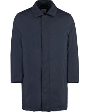 Paul Smith Technical Fabric Parka - Blue