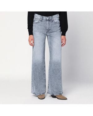 Mother The Ditcher Roller Sneak Palazzo Jeans - Blue