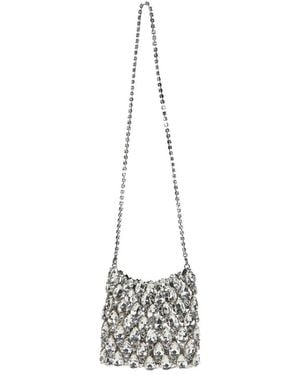 Self-Portrait Glass Polyester Handbag - White