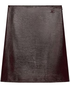 Courreges Vinyl Skirt - Brown