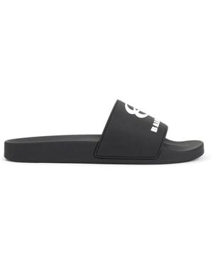 Balenciaga Rubber Slides - Black