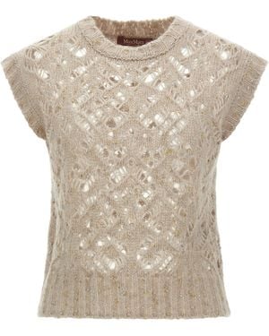 Max Mara 'Albero' Vest - Natural