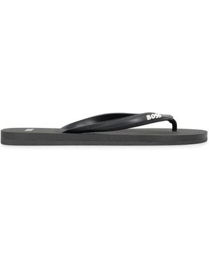 BOSS Flip-Flops Made Of Rubber - Black