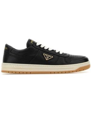 Prada Black Nappa Leather Downtown Sneakers