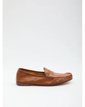 Versace Medusa Leather Loafers - White