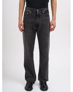 Our Legacy First Cut Trousers Graphite Wave Selvedge - Black