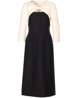 Valentino Garavani And Midi Dress - Black