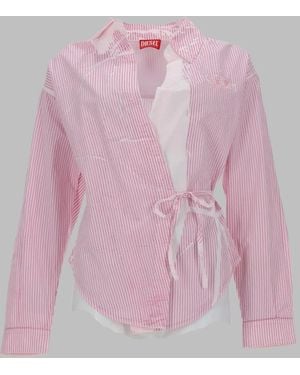 DIESEL Poplin Shirt Cotton - Pink