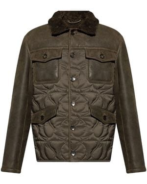 Etro Quilted Jacket With Pockets - Green