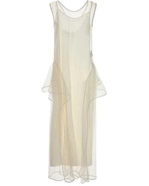 Loewe Paula's Ibiza Mesh Paula S Ibiza Dress - White