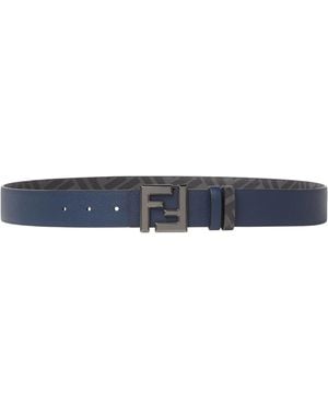 Fendi Reversible Squared Belt - Blue