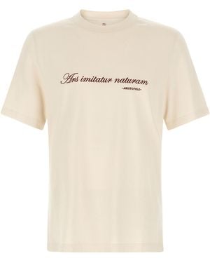 Brunello Cucinelli 'Ars Imitatur Naturam' T-Shirt - Natural