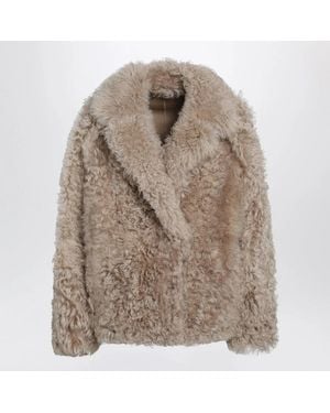 Blancha Short Hazelnut Fur Jacket - Brown