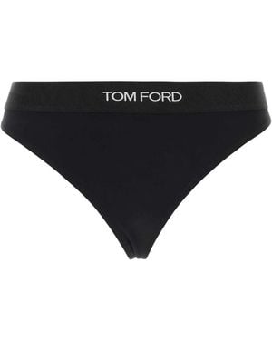 Tom Ford Modal Thong - Black