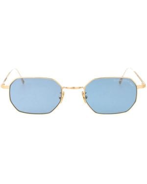 Cutler and Gross Rhodium Sunglasses - Blue