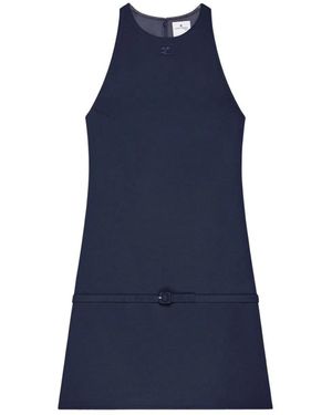Courreges A-Line Mini Dress - Blue