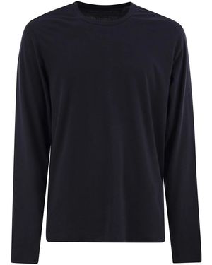 Majestic Long-Sleeved Crew-Neck T-Shirt - Blue