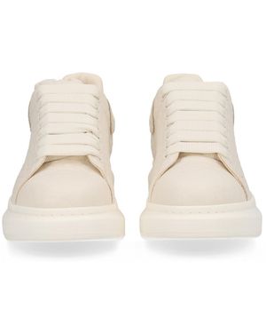McQueen Oversize Trainer Shearling Trainers - Natural