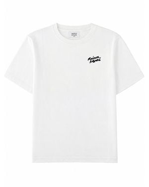 Maison Kitsuné Maison Kitsuné Tshirt Con Logo - White
