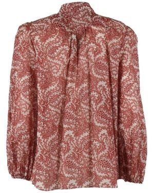 Weekend by Maxmara Cherry Period Blouse, Amoebas - Pink