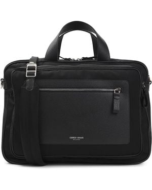 Giorgio Armani Briefcase Bag - Black