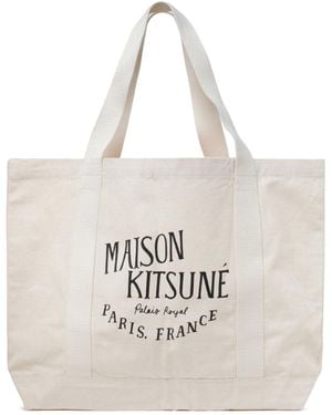 Maison Kitsuné Cotton Bags - White